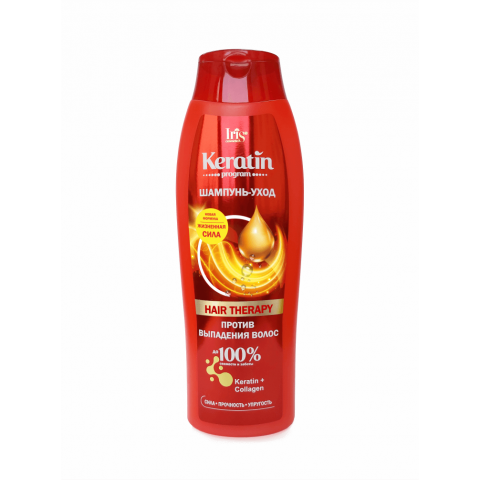 Шампунь-уход IRIS Keratin program 400мл hair therapy Шампунь-уход IRIS Keratin program 400мл hair therapy
