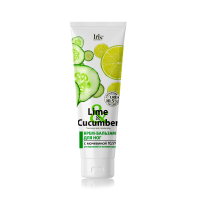 Крем-бальзам IRIS Lime & Cucumber для ног 100мл с мочевиной 10,5% от мозолей и натоптышей
