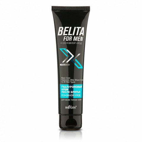 Крем после бритья гиалуроновый для всех типов кожи Белита Belita for men Основной уход 100 мл Крем после бритья гиалуроновый для всех типов кожи Белита Belita for men Основной уход 100 мл