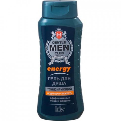 Гель для душа IRIS Gentlemen club Energy тонизирующий 400 мл